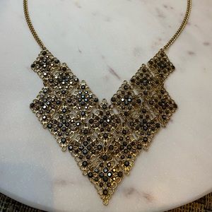 Black and Gold Antique Look Necklace